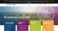 Desktop Screenshot of notarisopdelaak.nl